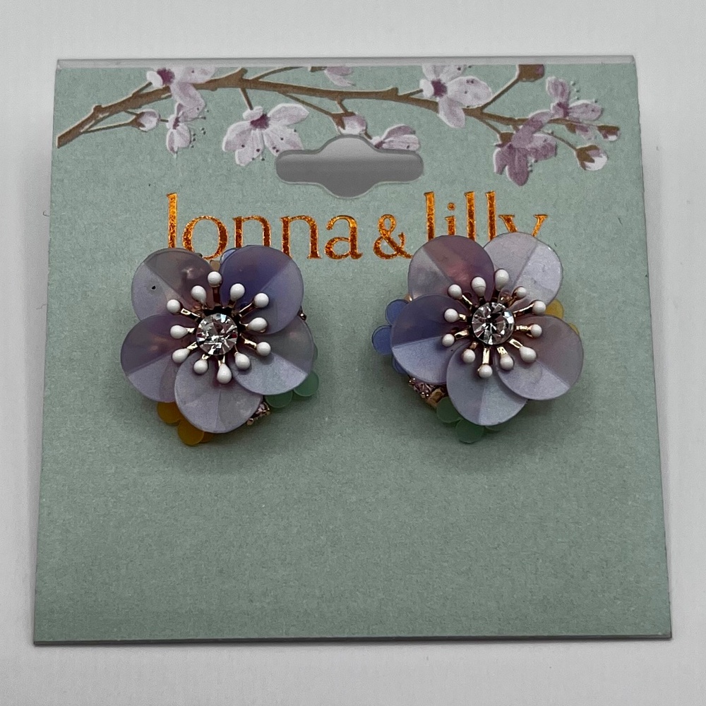 Lonna & Lilly Floral Cluster Earrings - BRAND NEW!